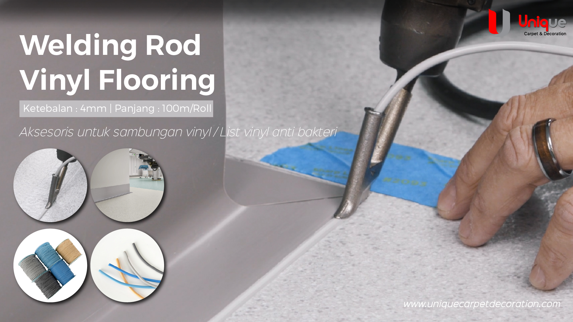 welding rod vinyl flooring jakarta